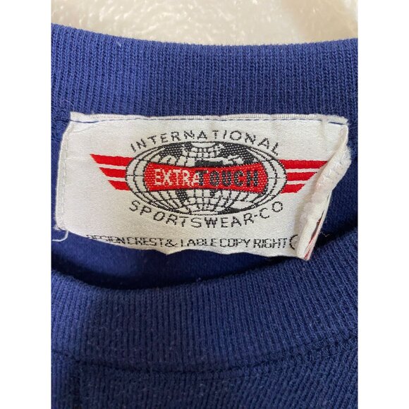 Vintage International Sportswear Blue Sweater Long Sleeve 2X Polyester - Picture 4 of 7